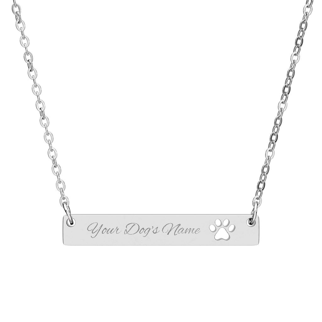 The Life Is Golden Bar Necklace - Free Personalized Engraving