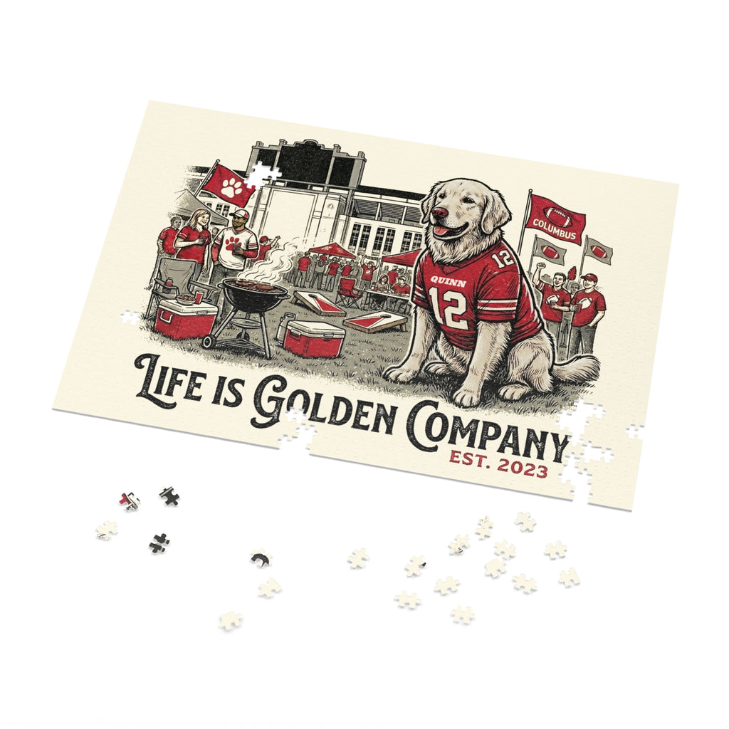 Cheering on the Team 1000 piece Jigsaw Puzzle with Tin