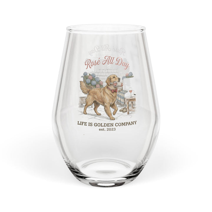 Rosé All Day Stemless Wine Glass 11.75 oz