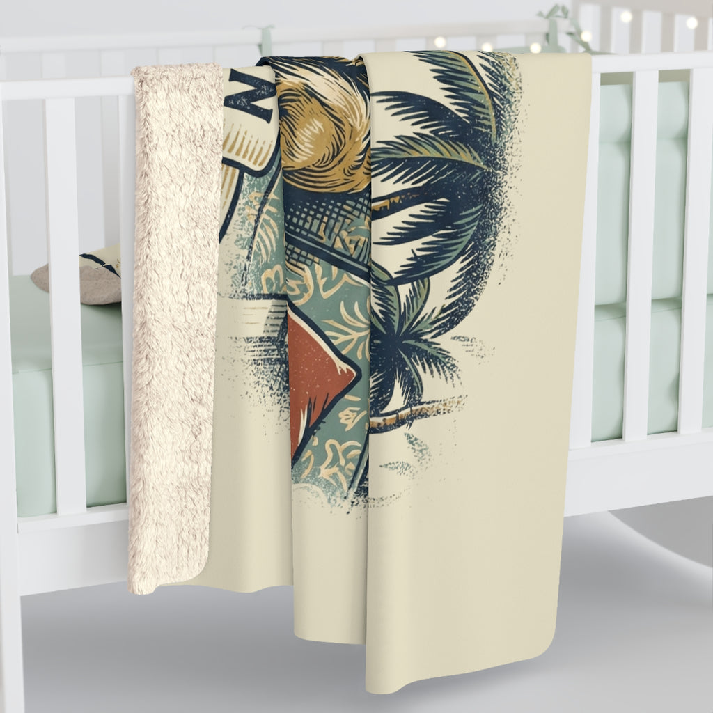 Beachside Comfort Cozy Sherpa Fleece Blanket