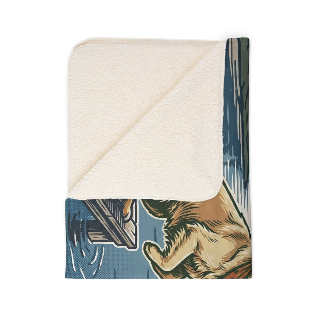 Ready for a Swim Cozy Fleece Sherpa Blanket