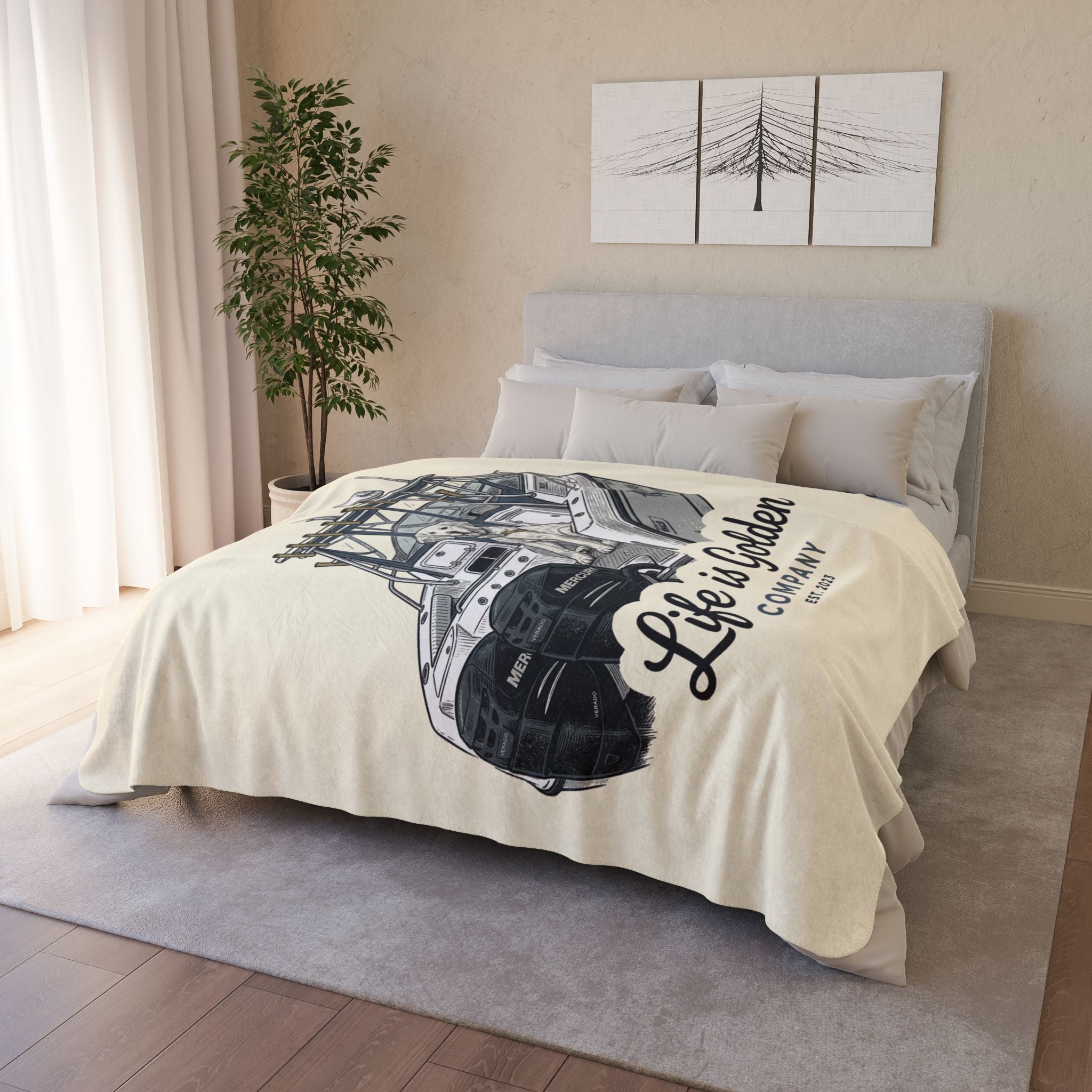 Boat Life Cozy Fleece Sherpa Blanket