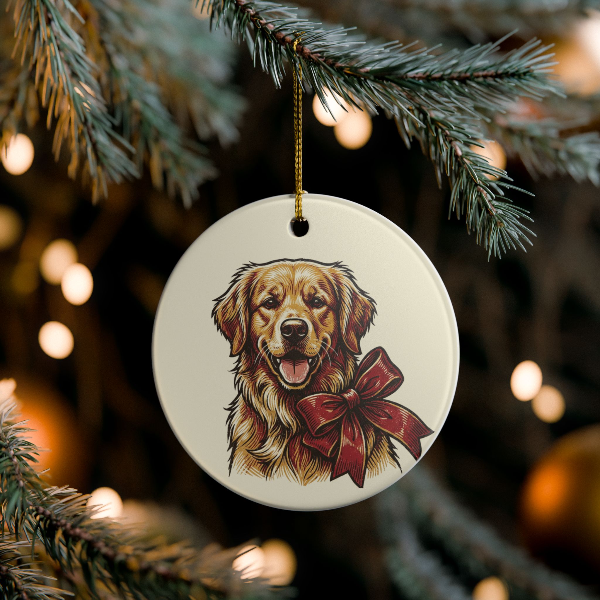 Barkley Ceramic Ornament