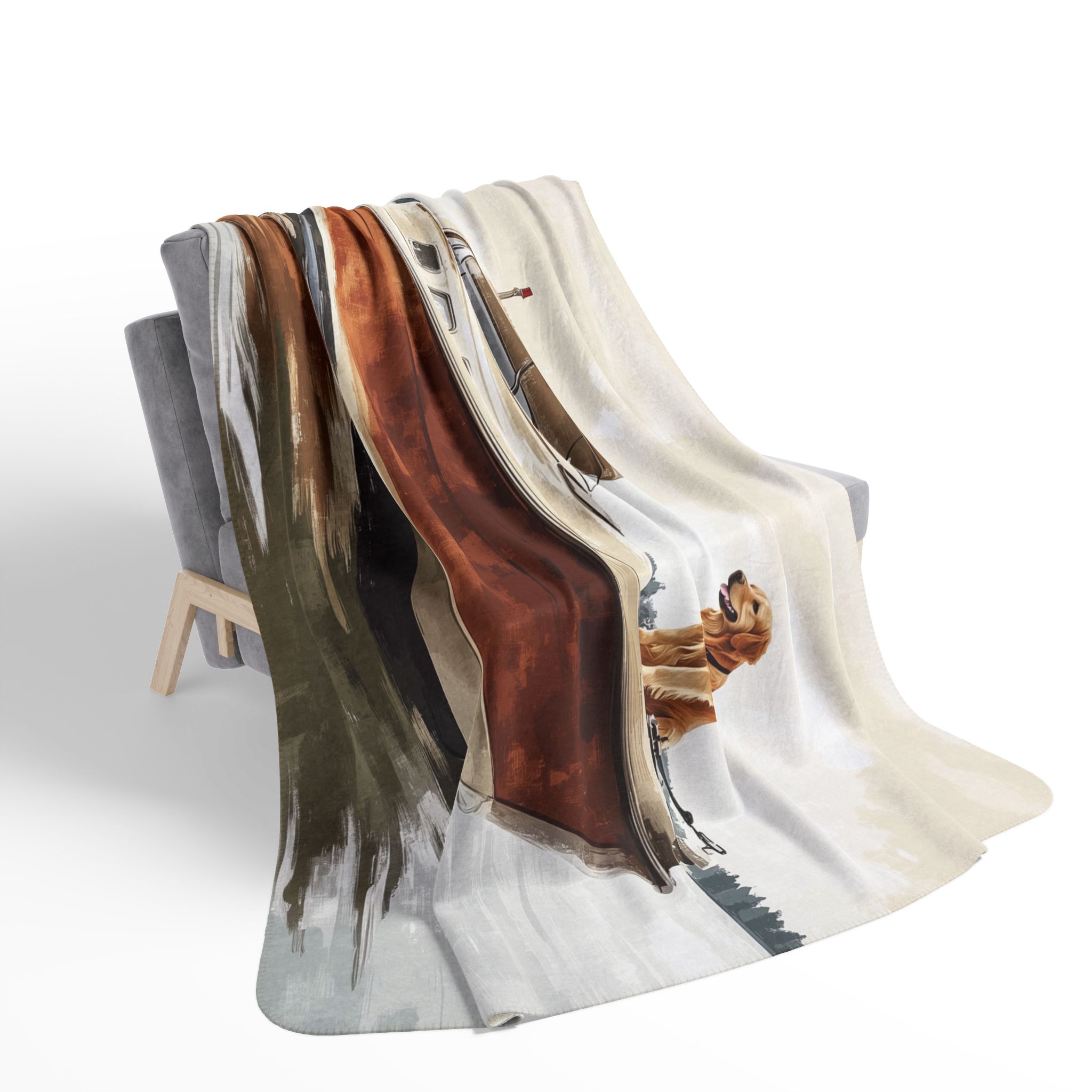 Anchors Away Cozy Fleece Sherpa Blanket