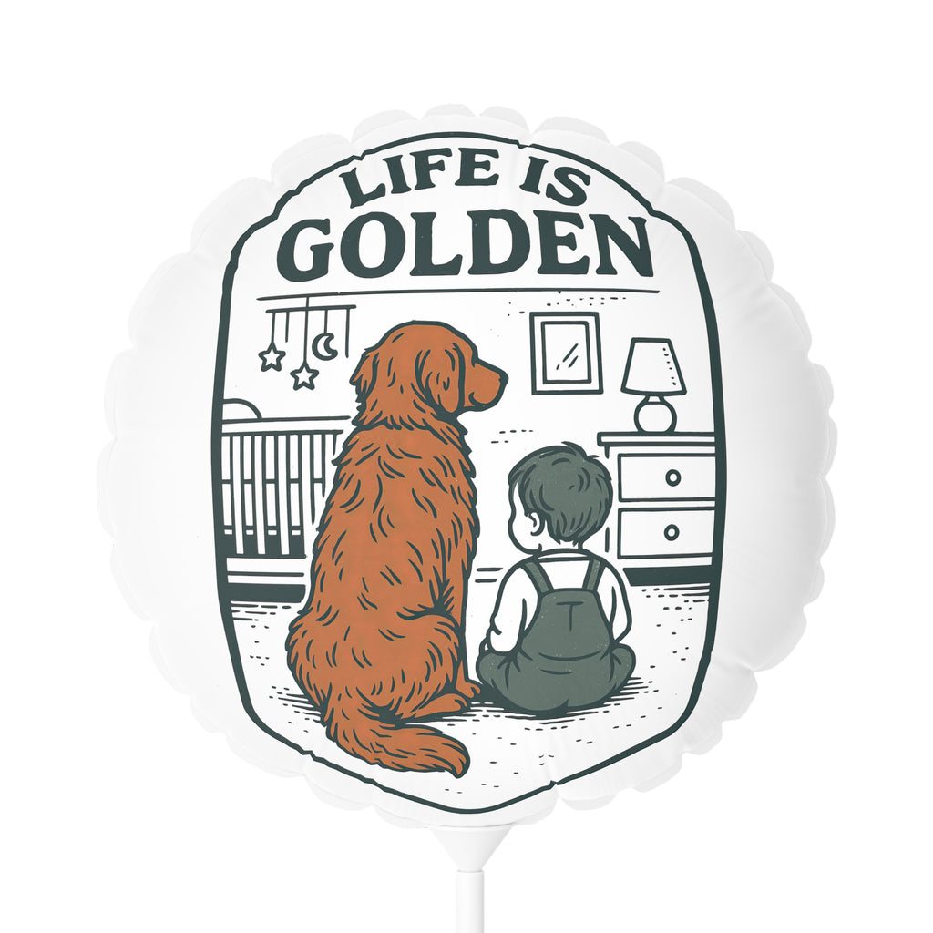 One Golden Year Balloon