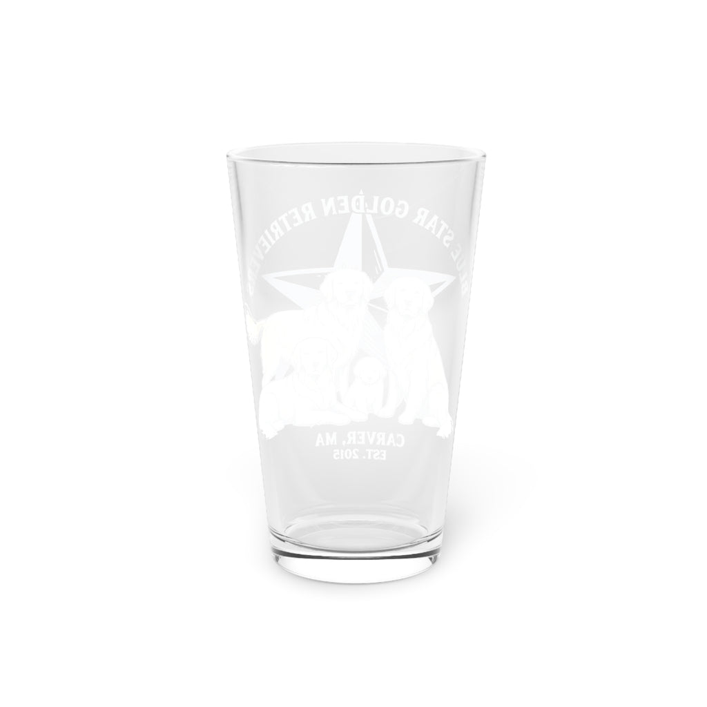Blue Star Pint Glass