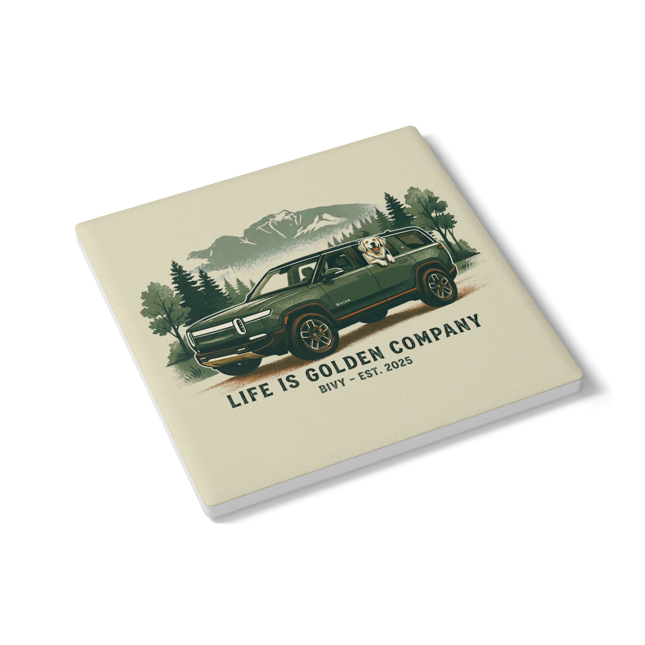 The Bivian Ceramic Coaster