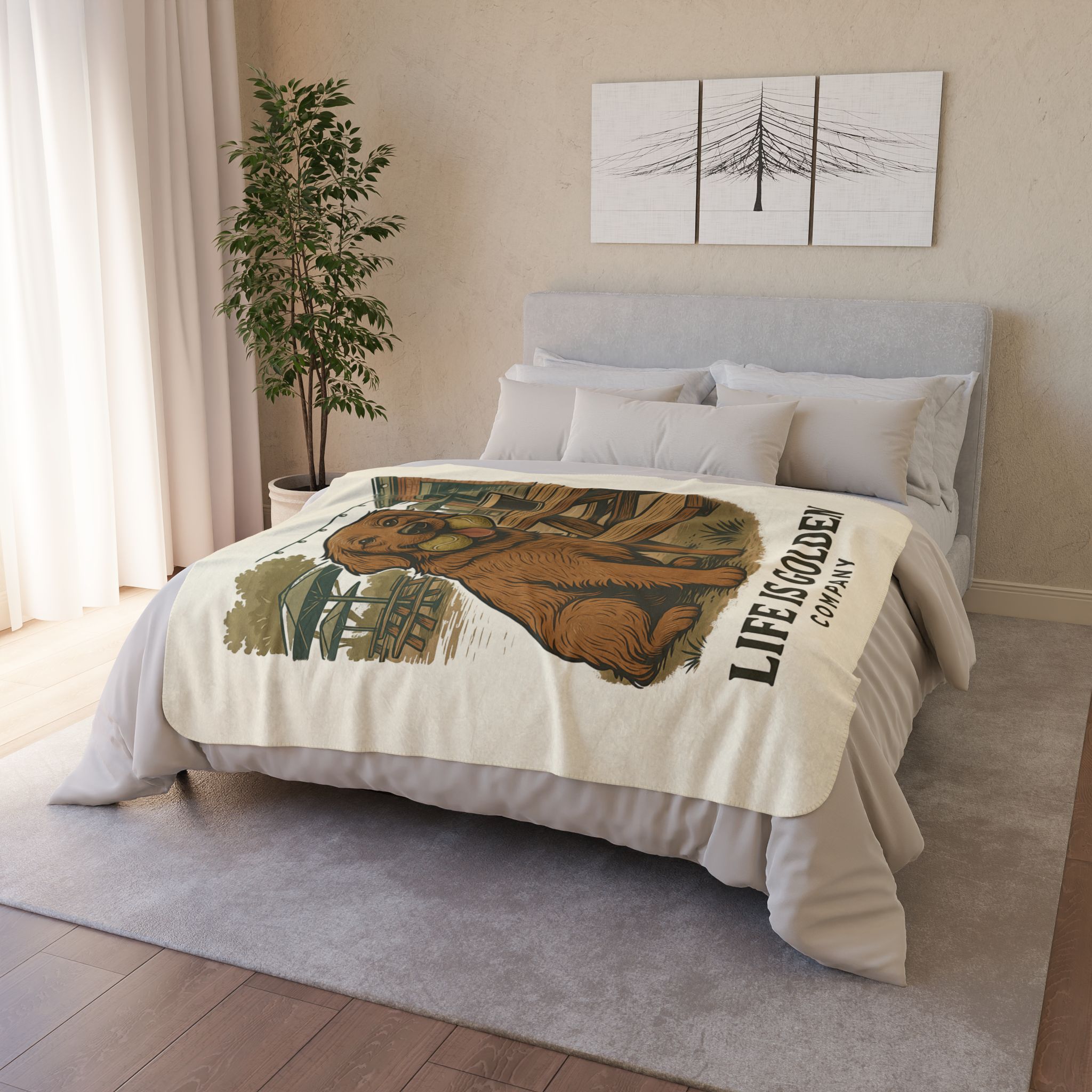 Ball is Life Cozy Fleece Sherpa Blanket