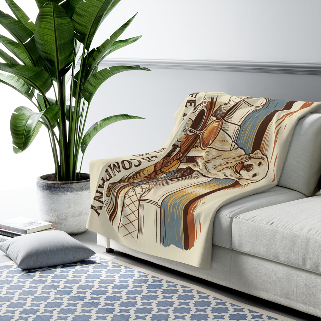 Sunset Sips &amp; Golden Trips Cozy Sherpa Fleece Blanket