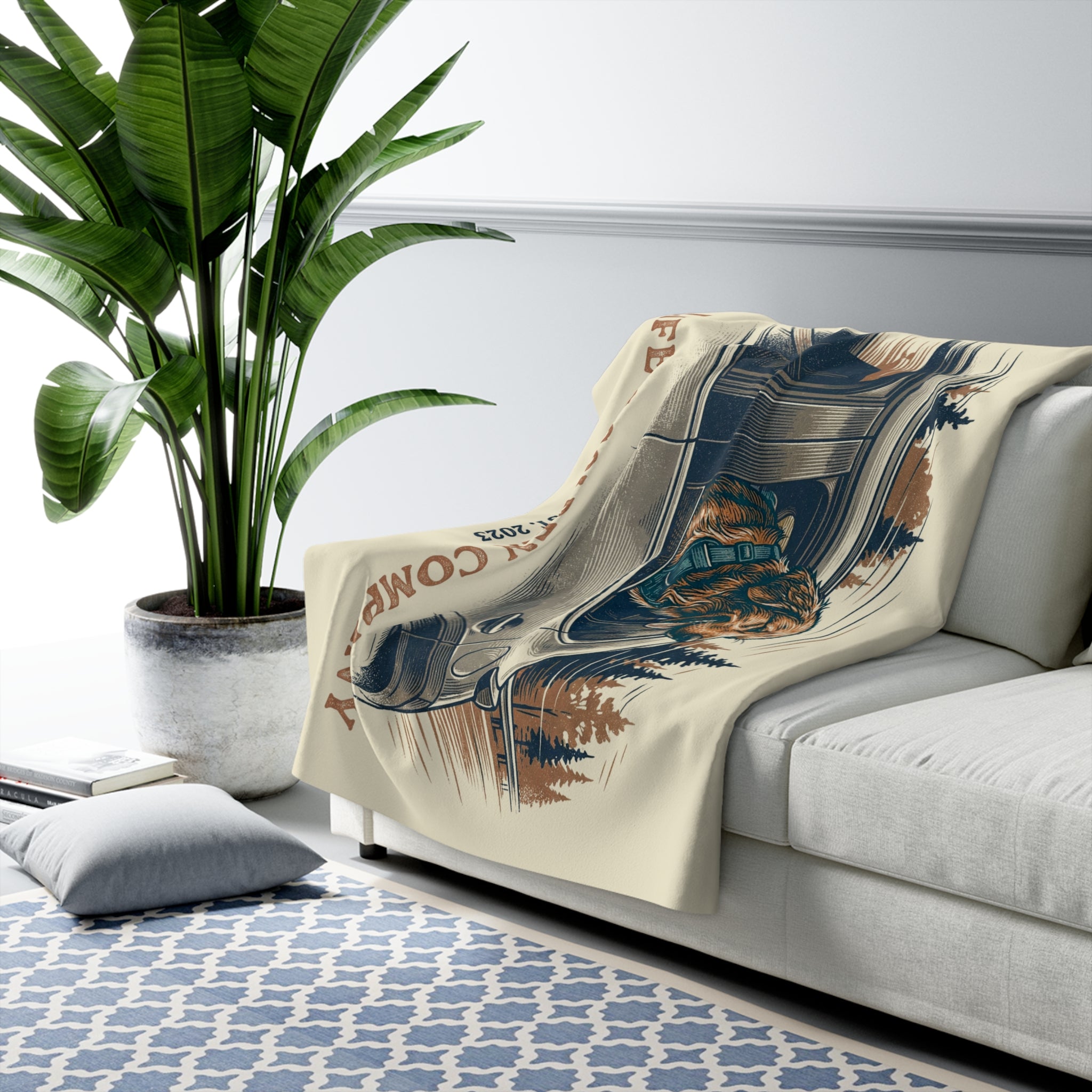 Cruiser Cooper Cozy Sherpa Fleece Blanket