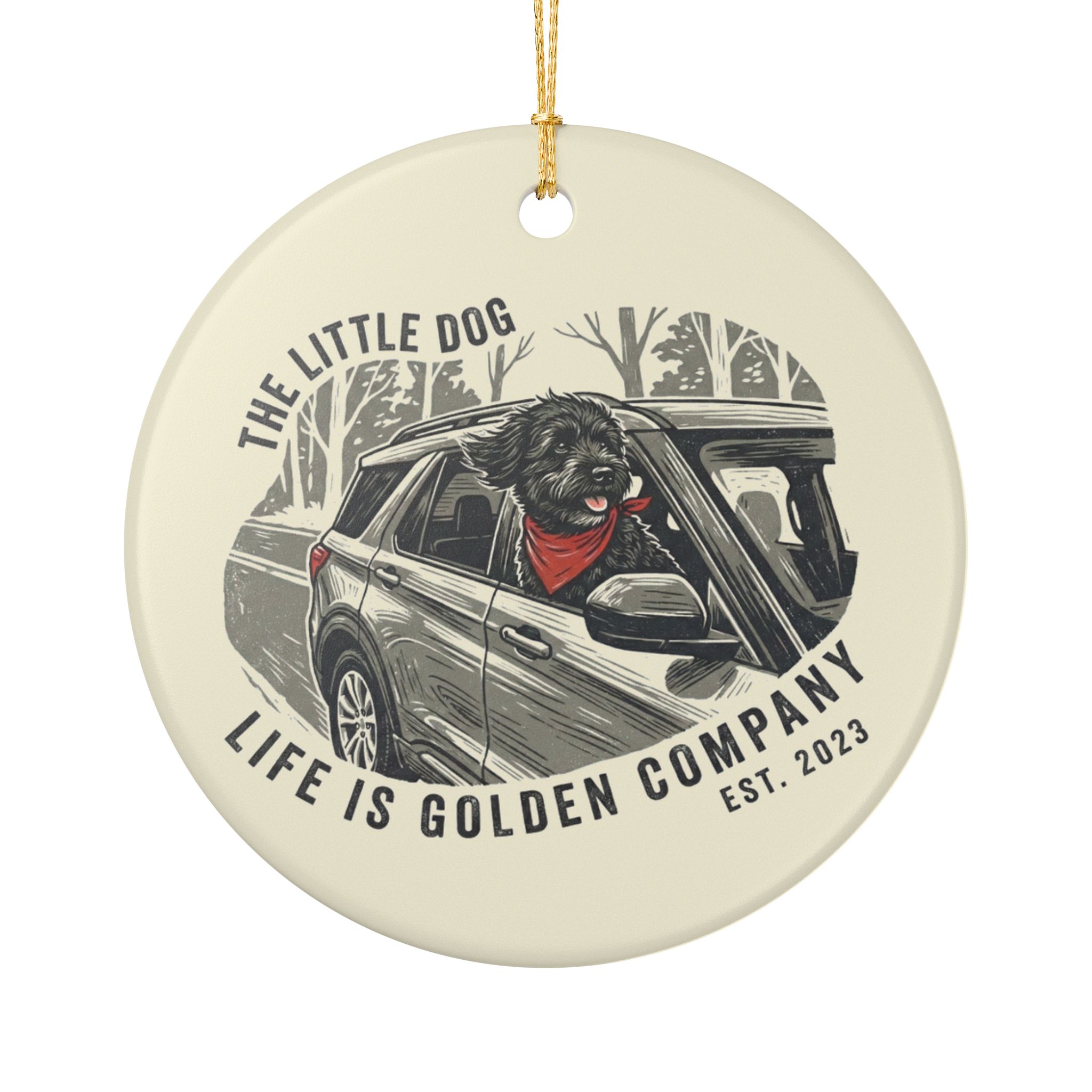 The Little Dog Ceramic Ornament