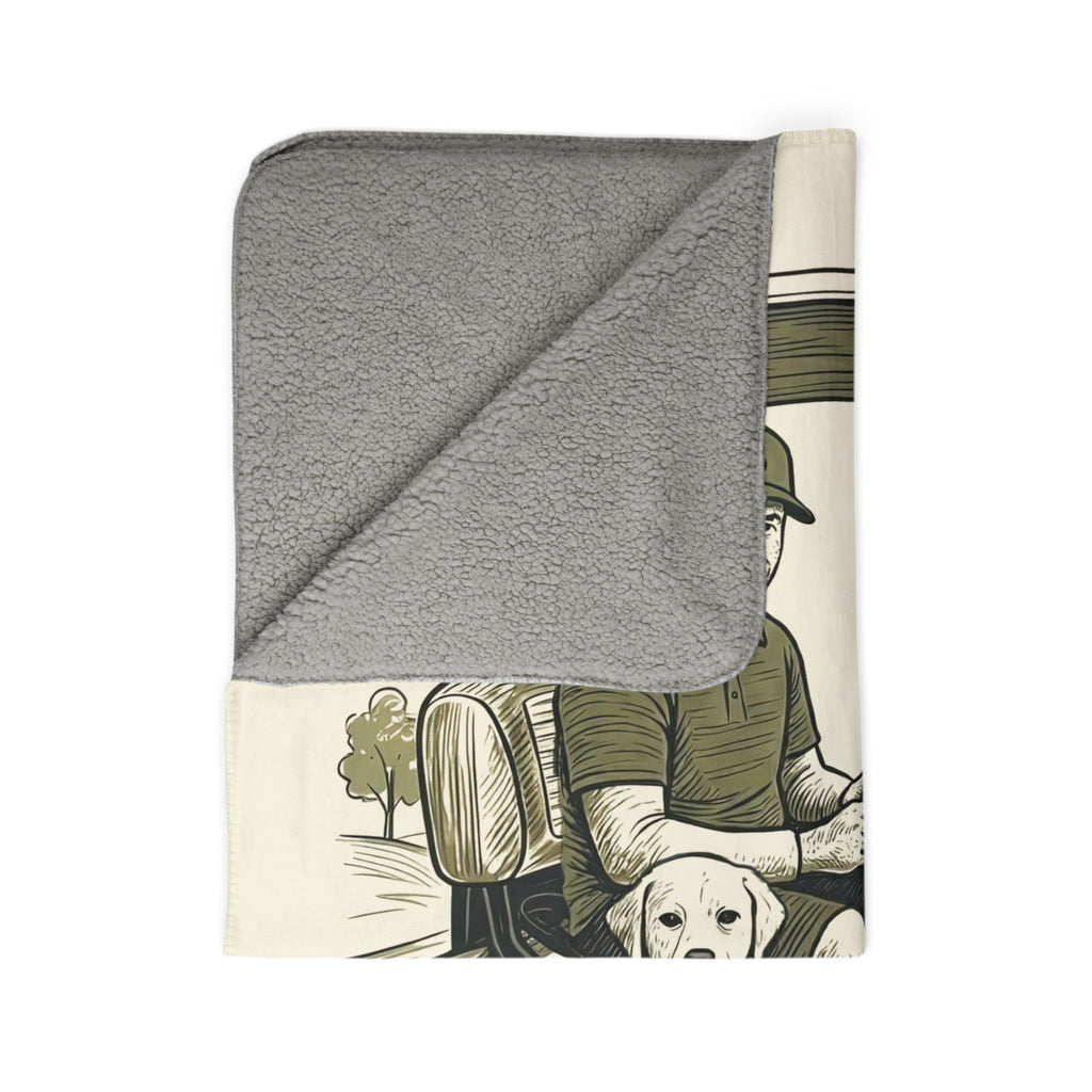 Par for the Paws Cozy Fleece Sherpa Blanket