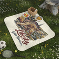 Liberty Golden Retrievers Picnic Blanket with Water Resistant Backing