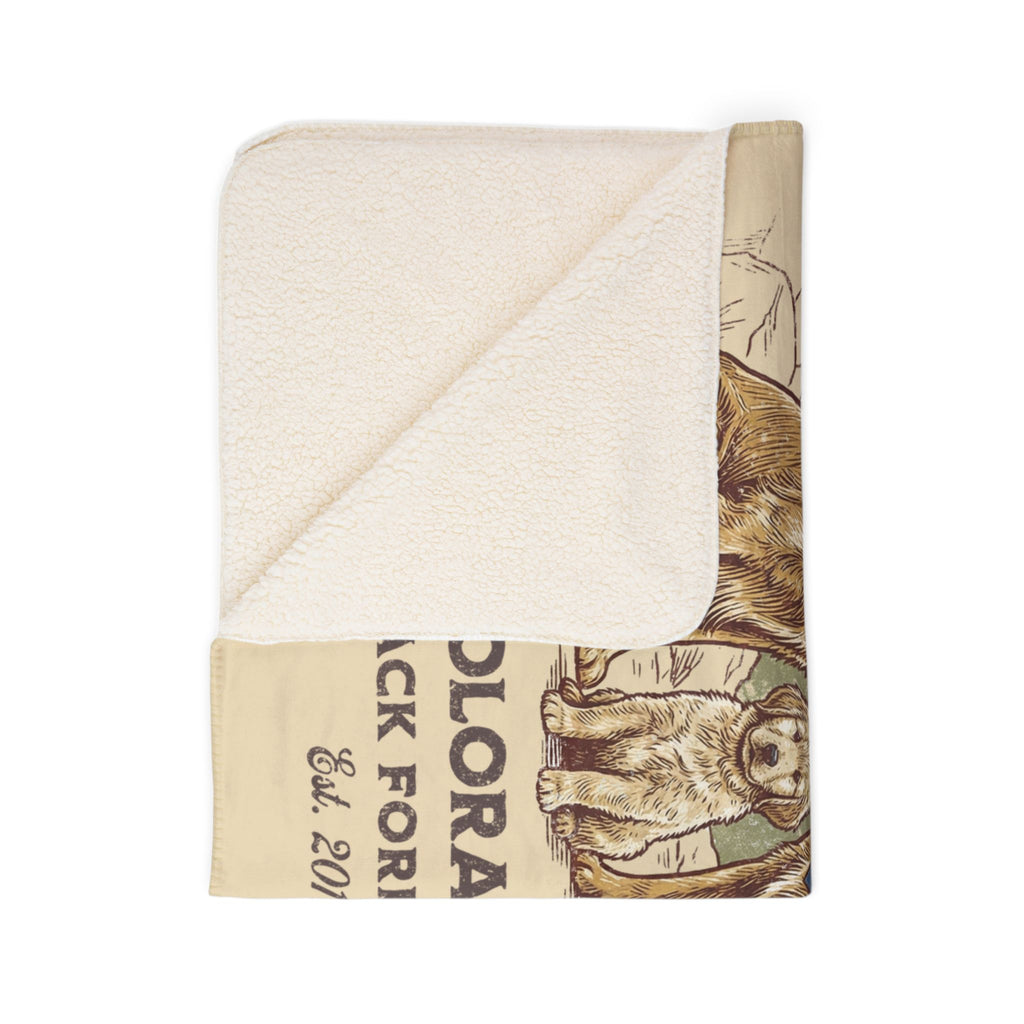 Kelly's CO Goldens Cozy Fleece Sherpa Blanket
