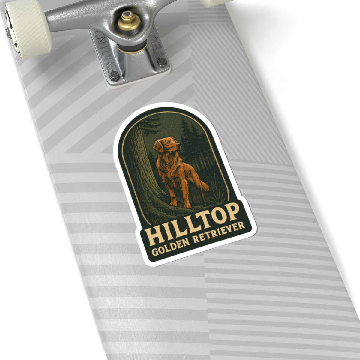 Hilltop Golden Retriever Stickers