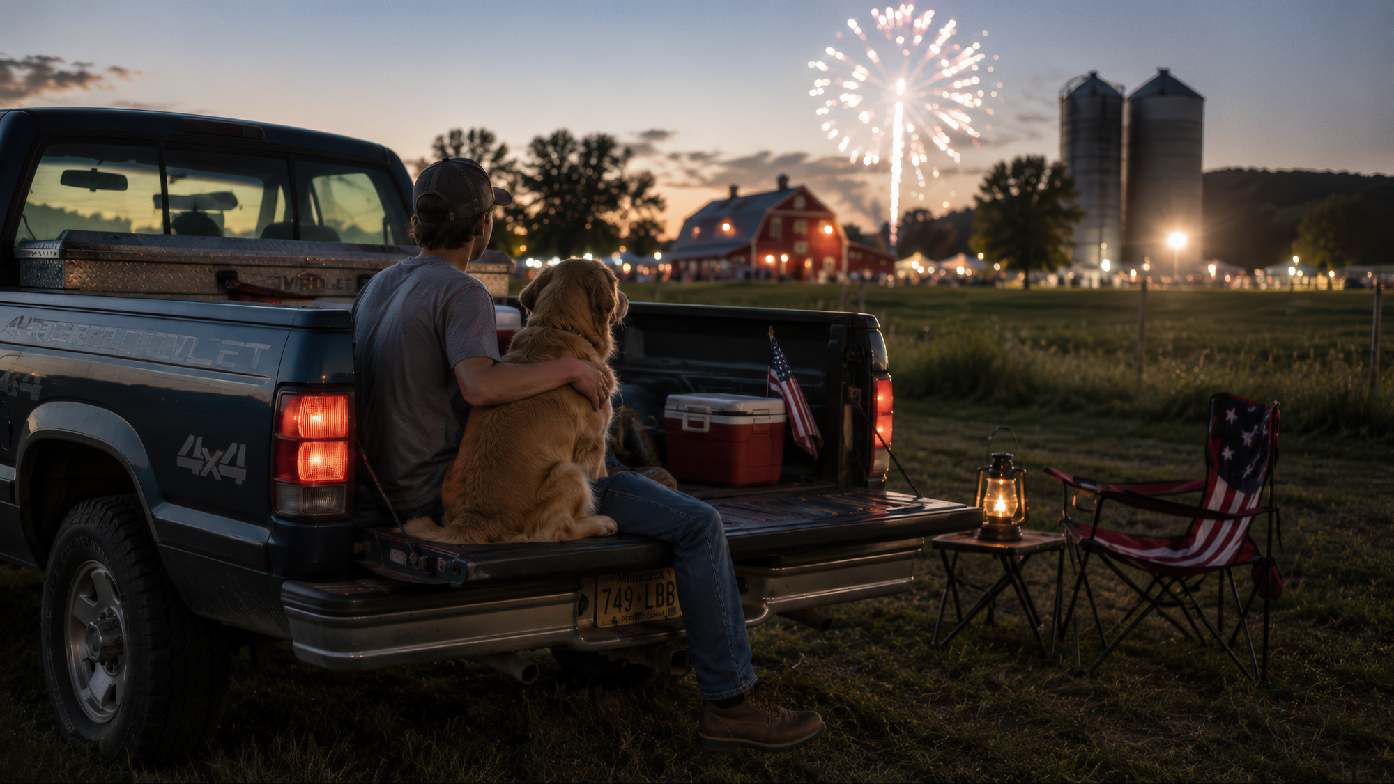 Flat roads, full coolers, a dog asleep under the picnic table by noon.