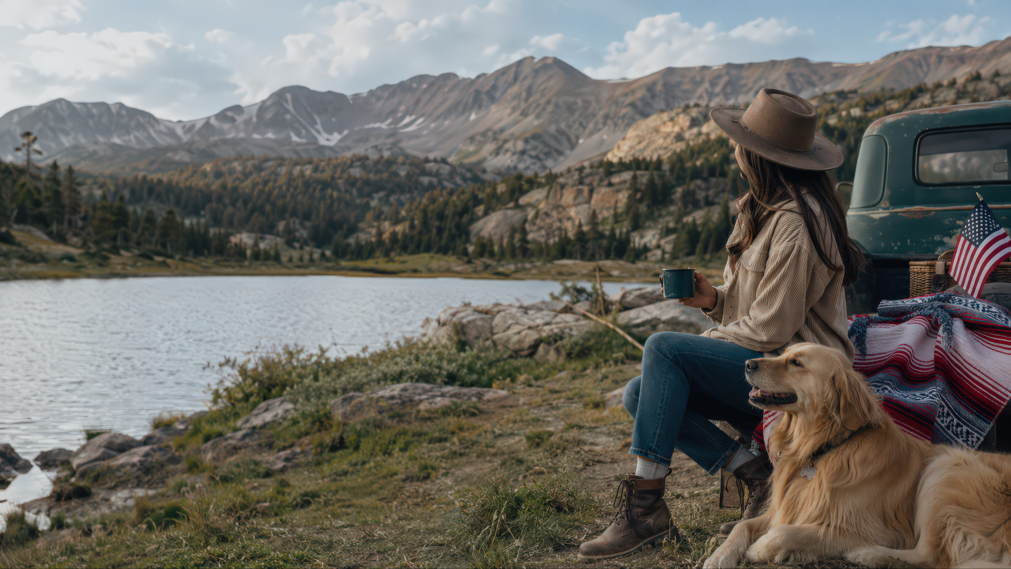 Thin air, long views, a golden who summits before you've had coffee.