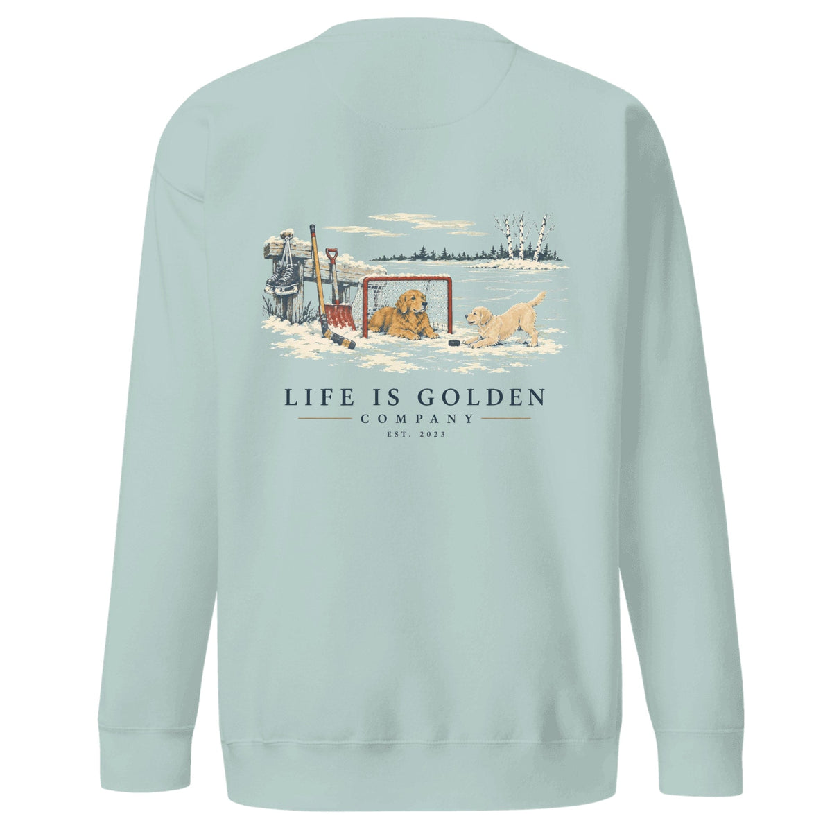 Pondside Intermission Crewneck — Agave