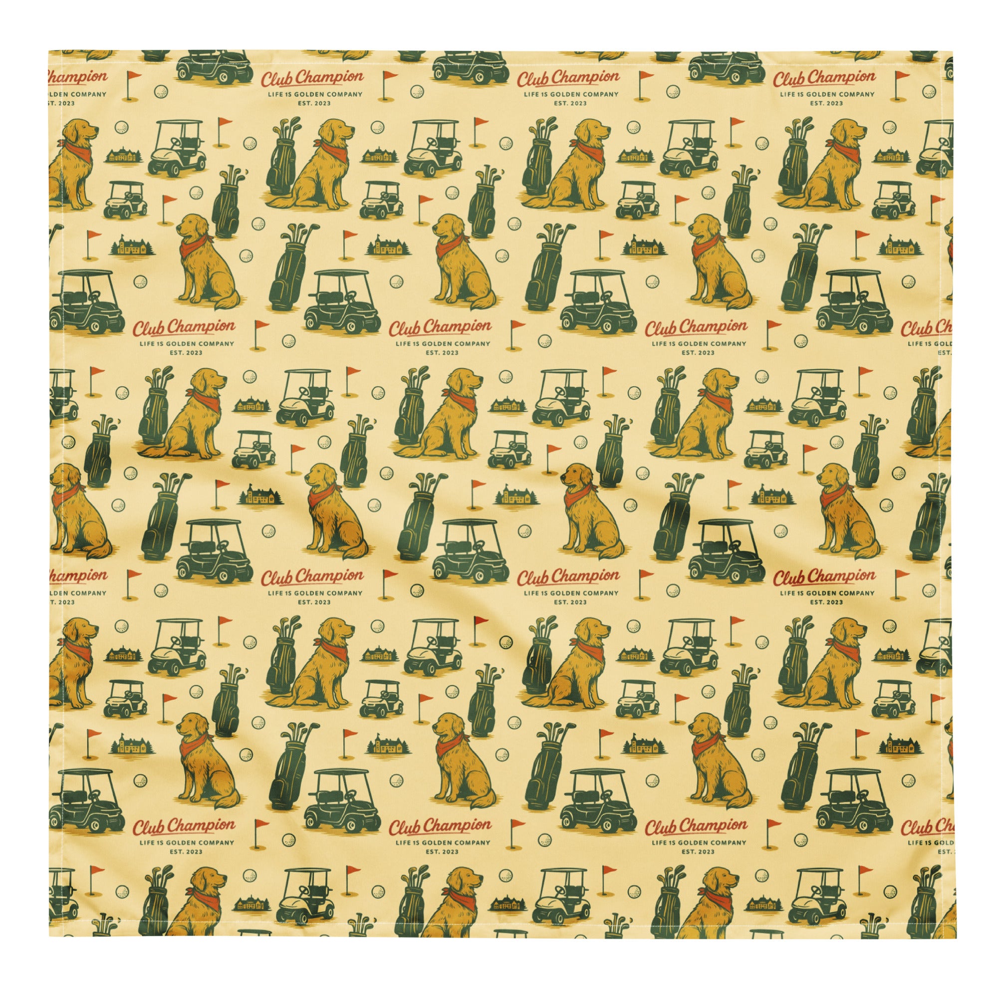 Club Champ Dog Bandana - Matching Set
