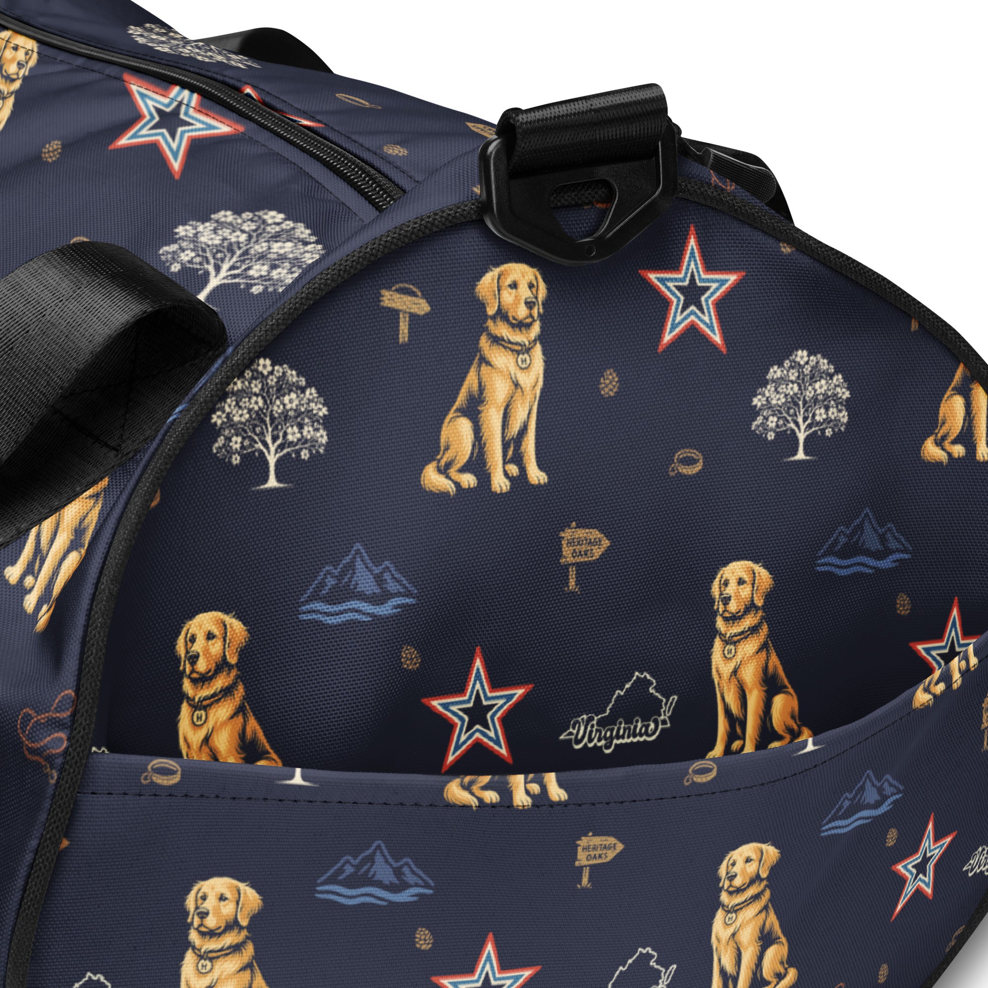 Heritage Oaks All-over print gym bag