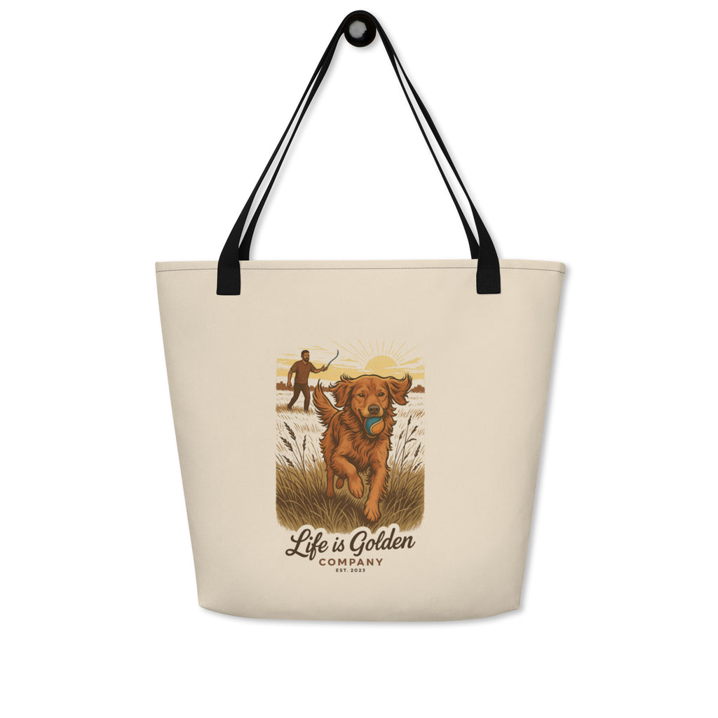 Get Your Fetch On Large Tote Bag