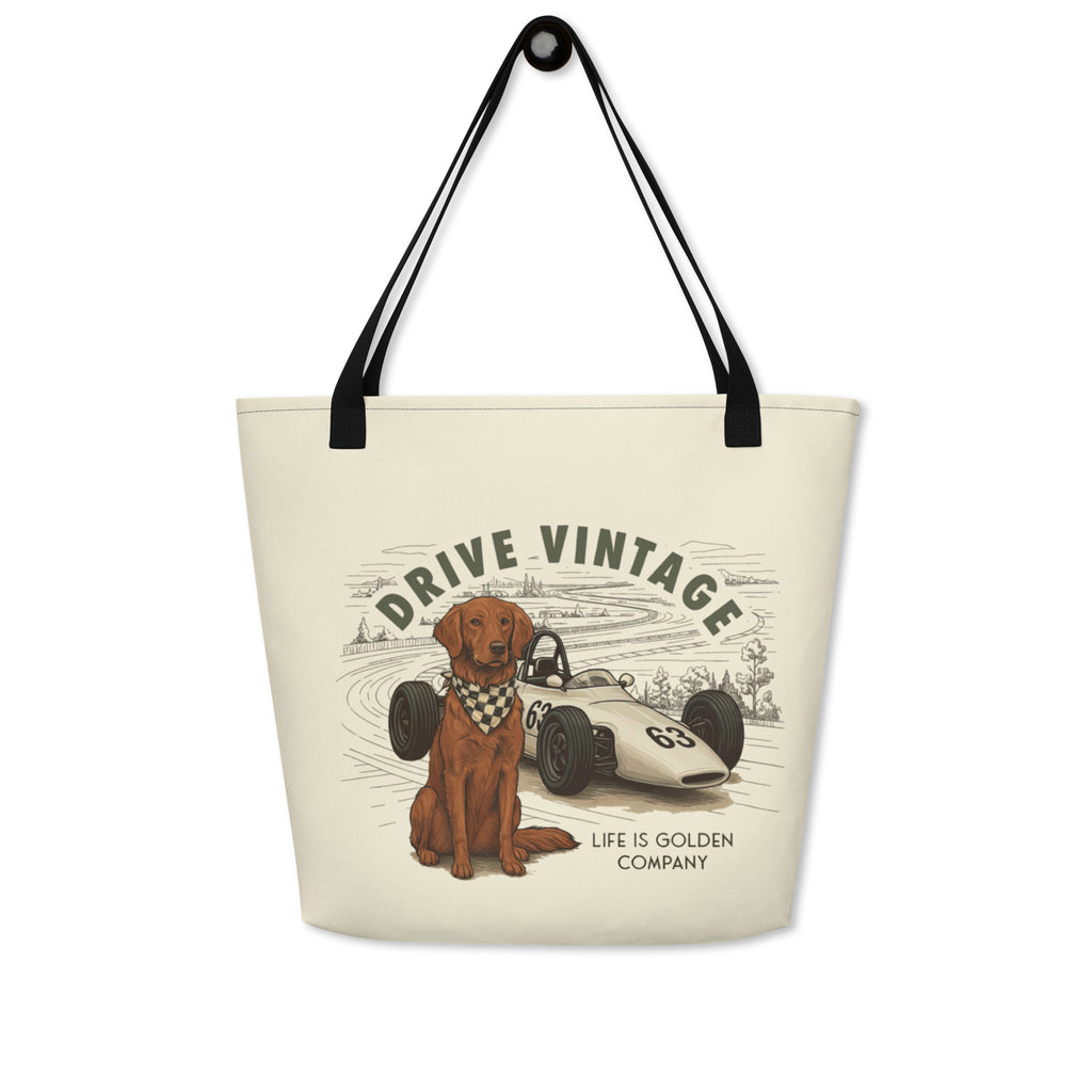 Drive Vintage Large Tote Bag