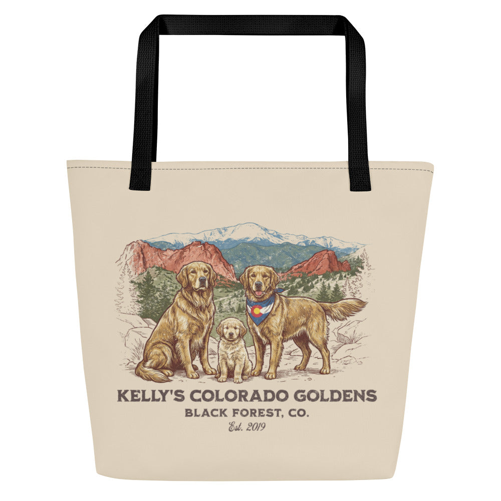 Kelly's CO Goldens Large Tote Bag