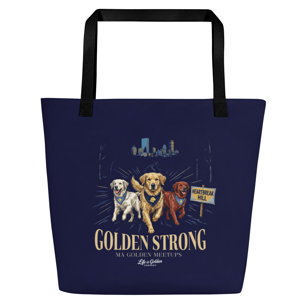 Heartbreak Hill  Large Tote Bag