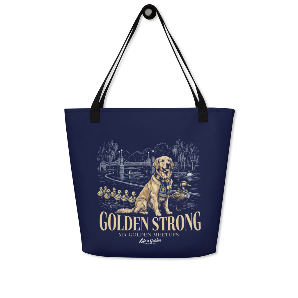Make Way For Goldens Large Tote Bag