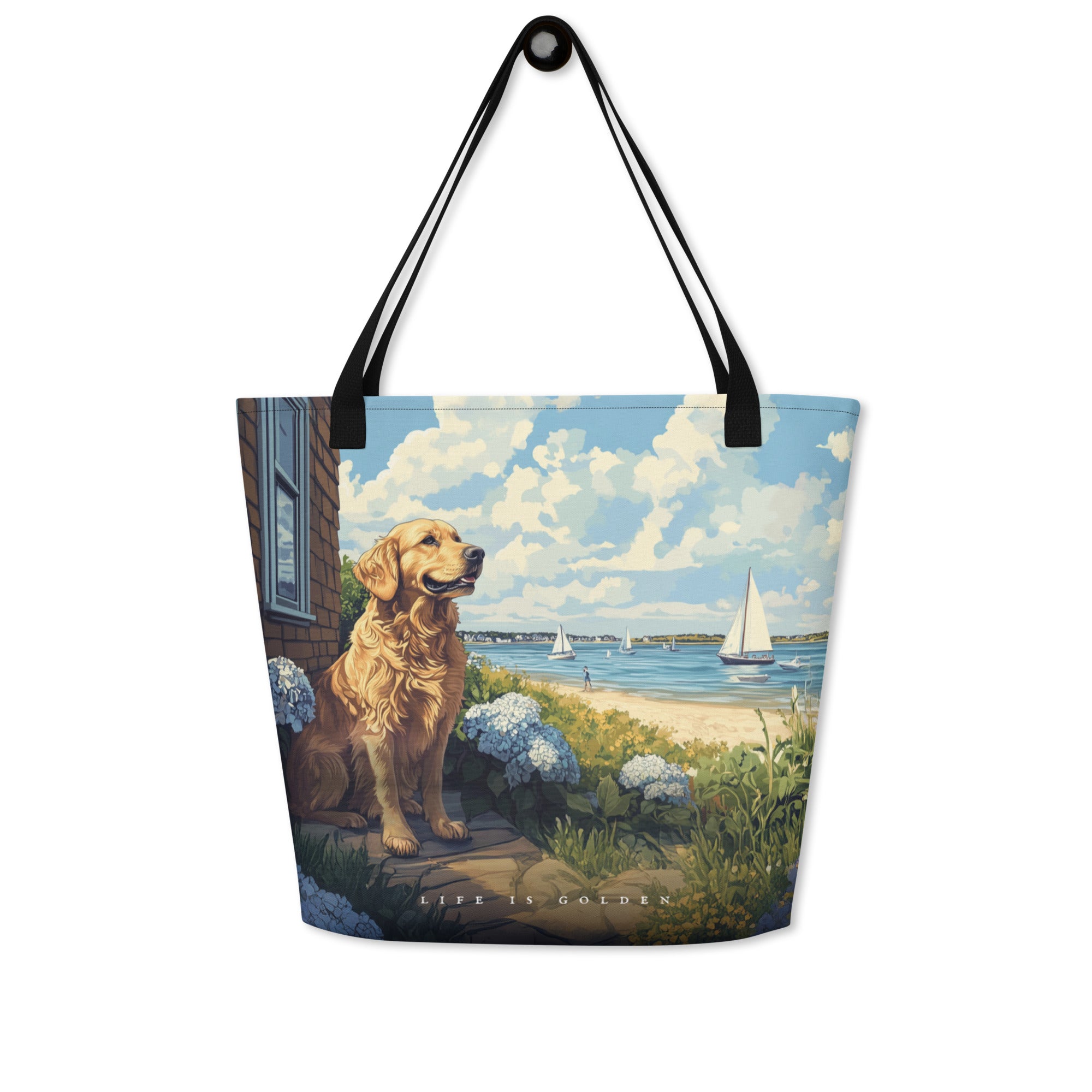 Vineyard Views Large Tote Bag