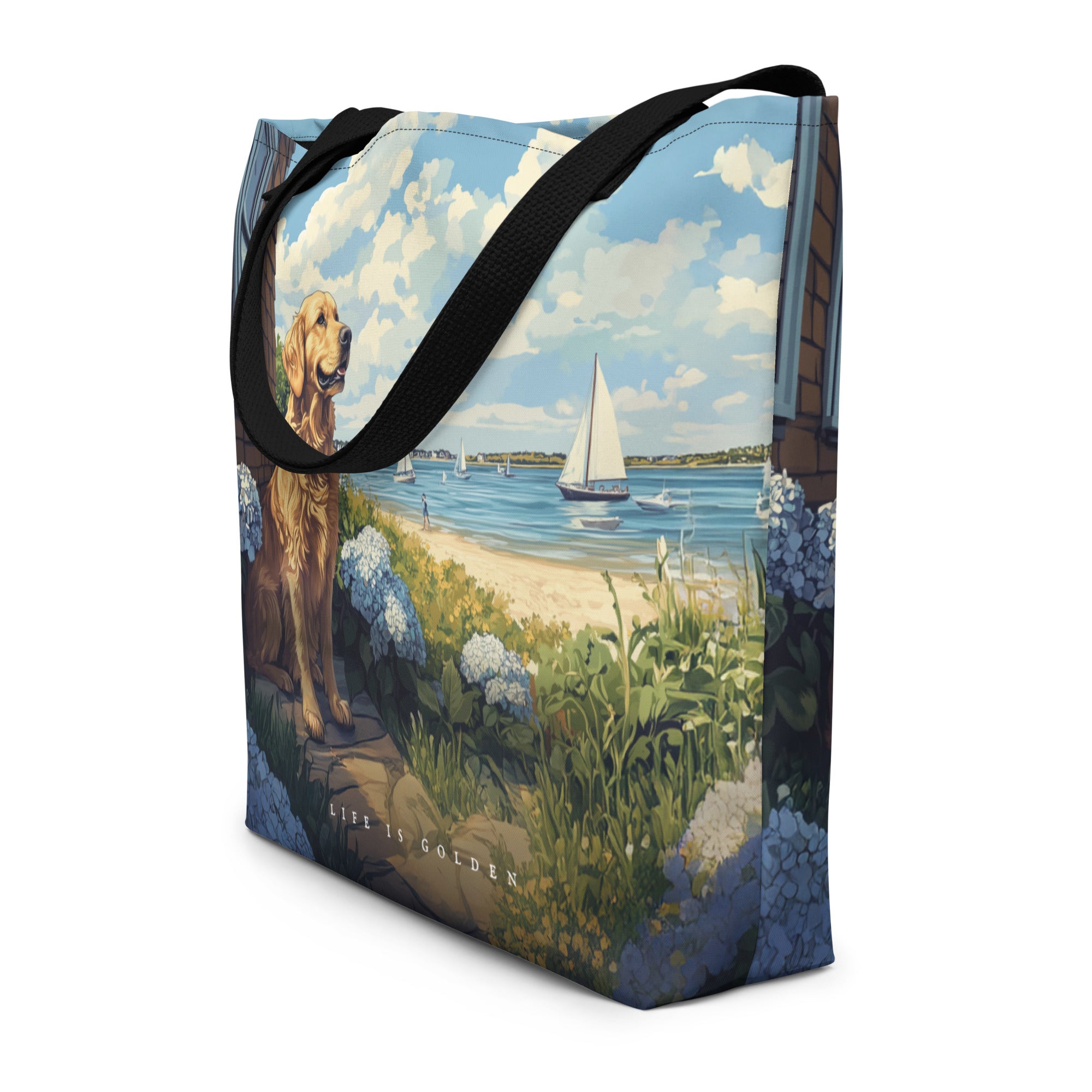 Vineyard Views Large Tote Bag