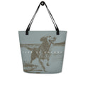 Seafoam &amp; Sun Tote w/ Pocket (16"x20")