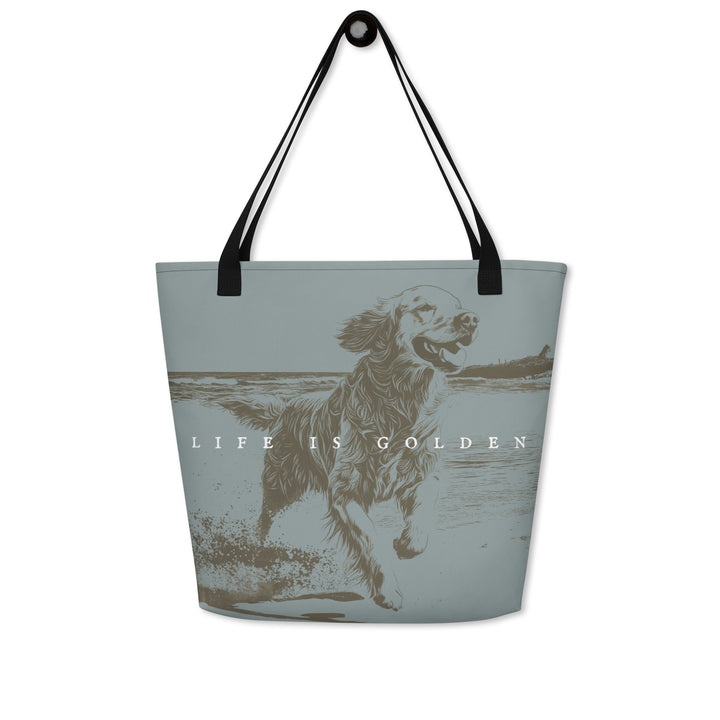 Seafoam & Sun Tote w/ Pocket (16"x20")