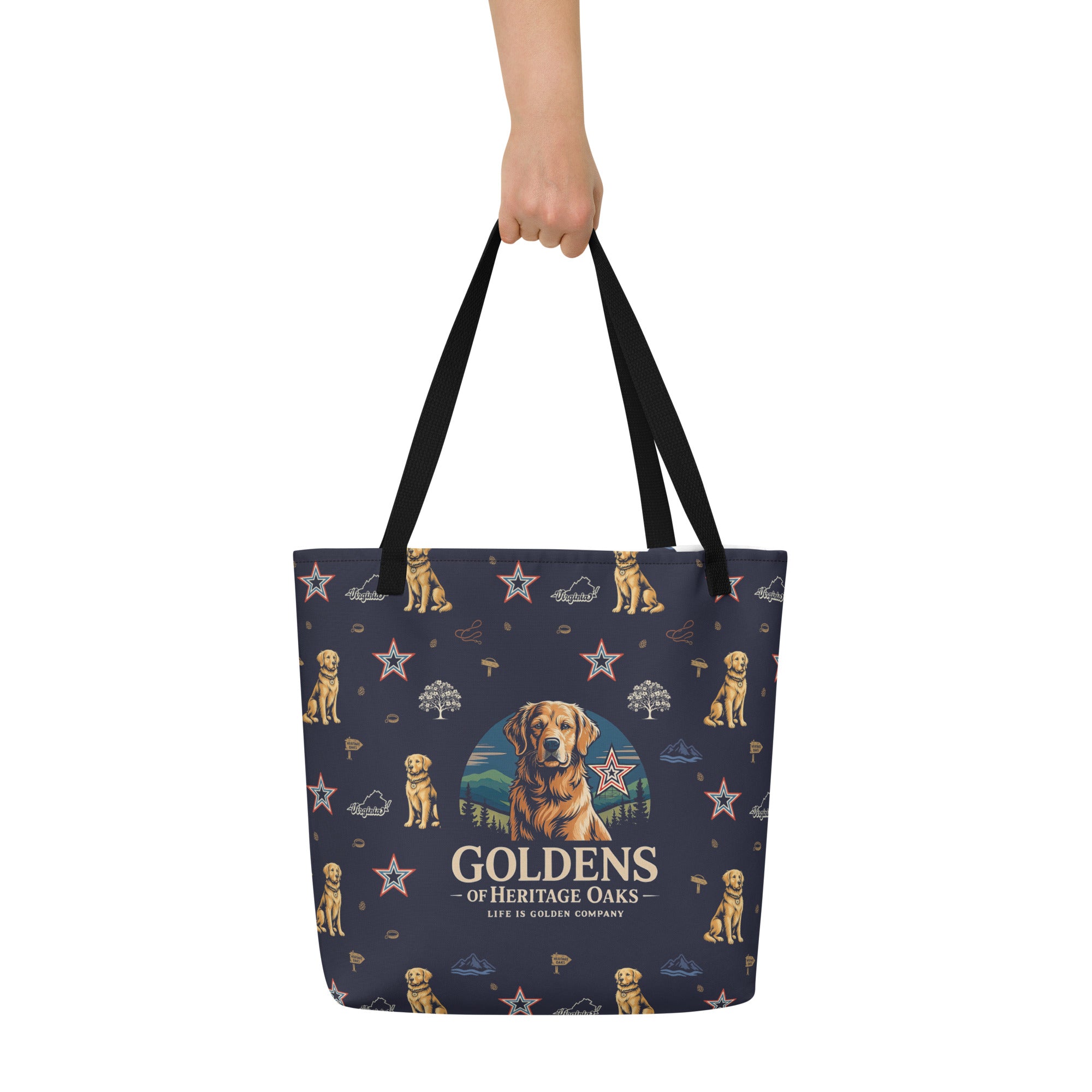 Heritage Oaks Large Tote Bag