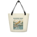 Seasons Gold Summer Large Tote Bag