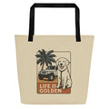 April All-Over Print Large Tote Bag