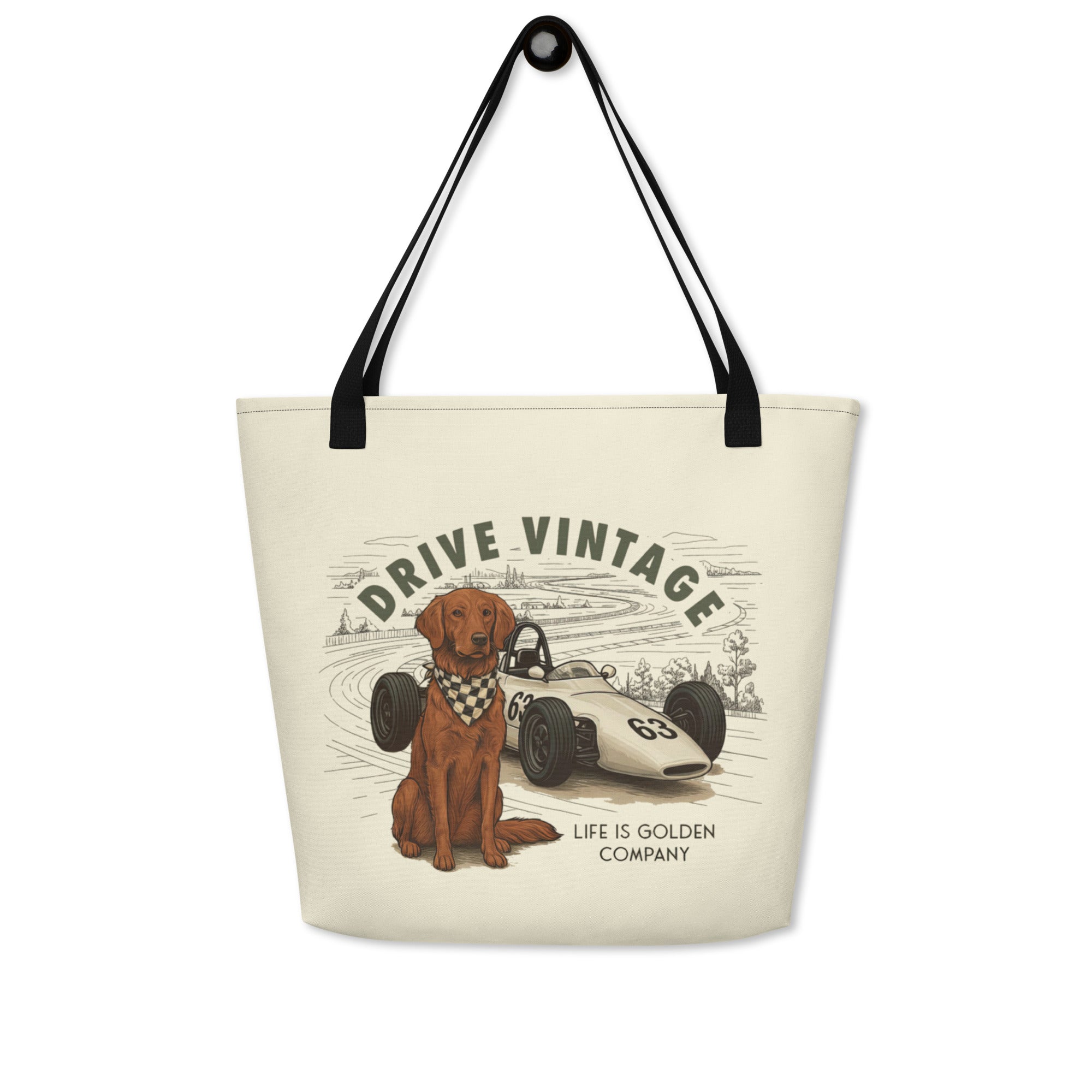 Drive Vintage Large Tote Bag