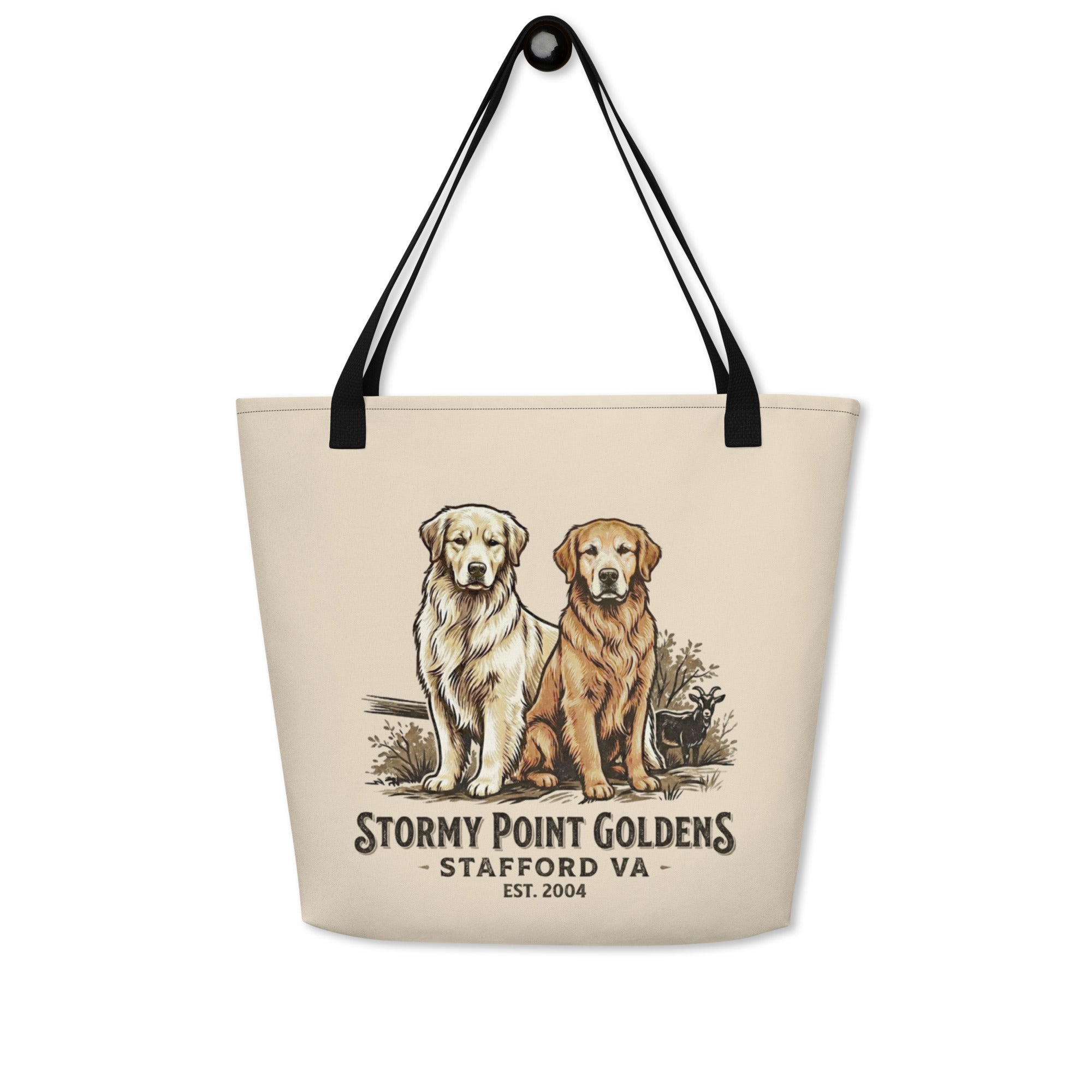Stormy Point Large Tote Bag