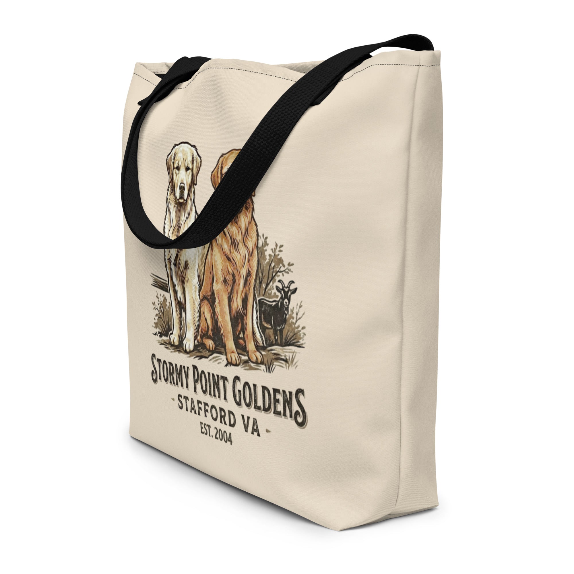 Stormy Point Large Tote Bag