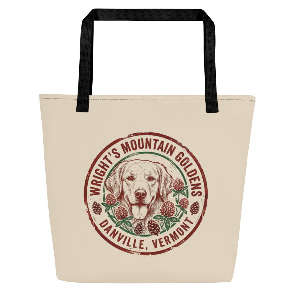 Wright's Mountain Goldens Large Tote Bag