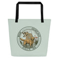 Golden Daze Emblem III Large Tote Bag