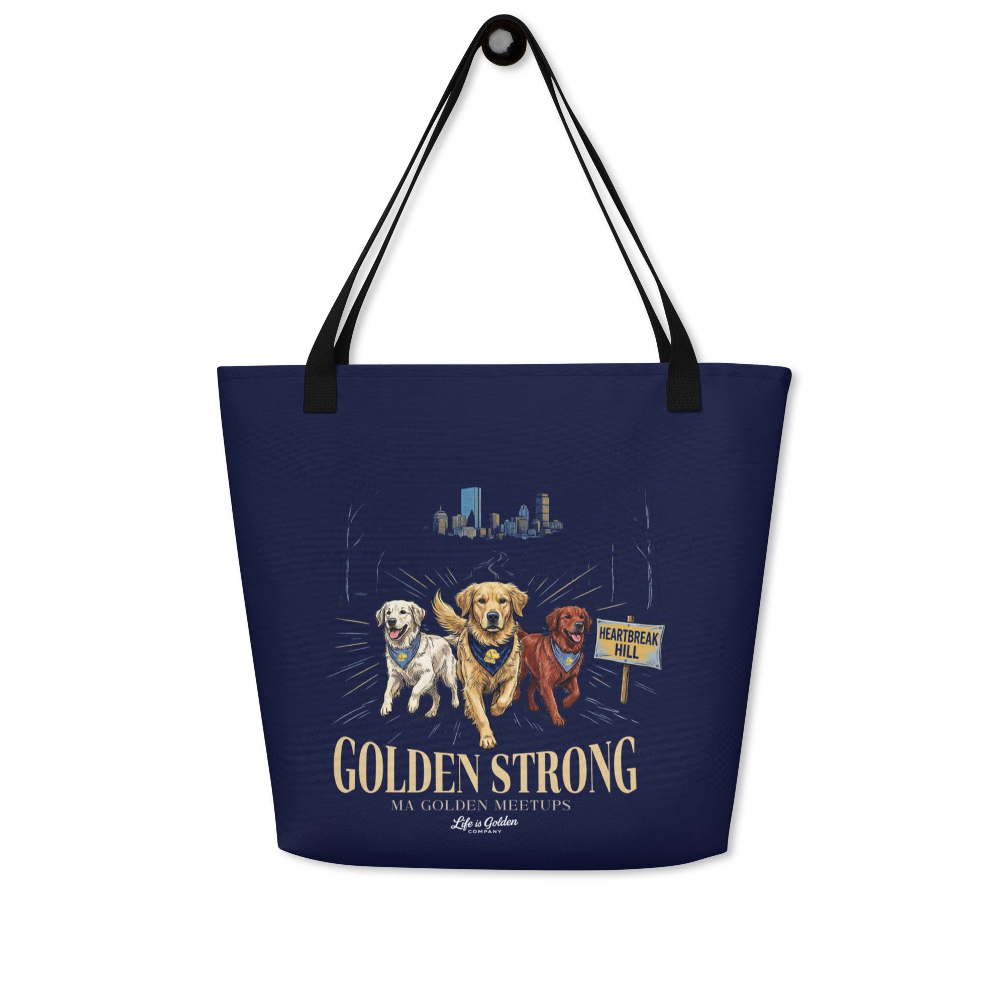 Heartbreak Hill  Large Tote Bag