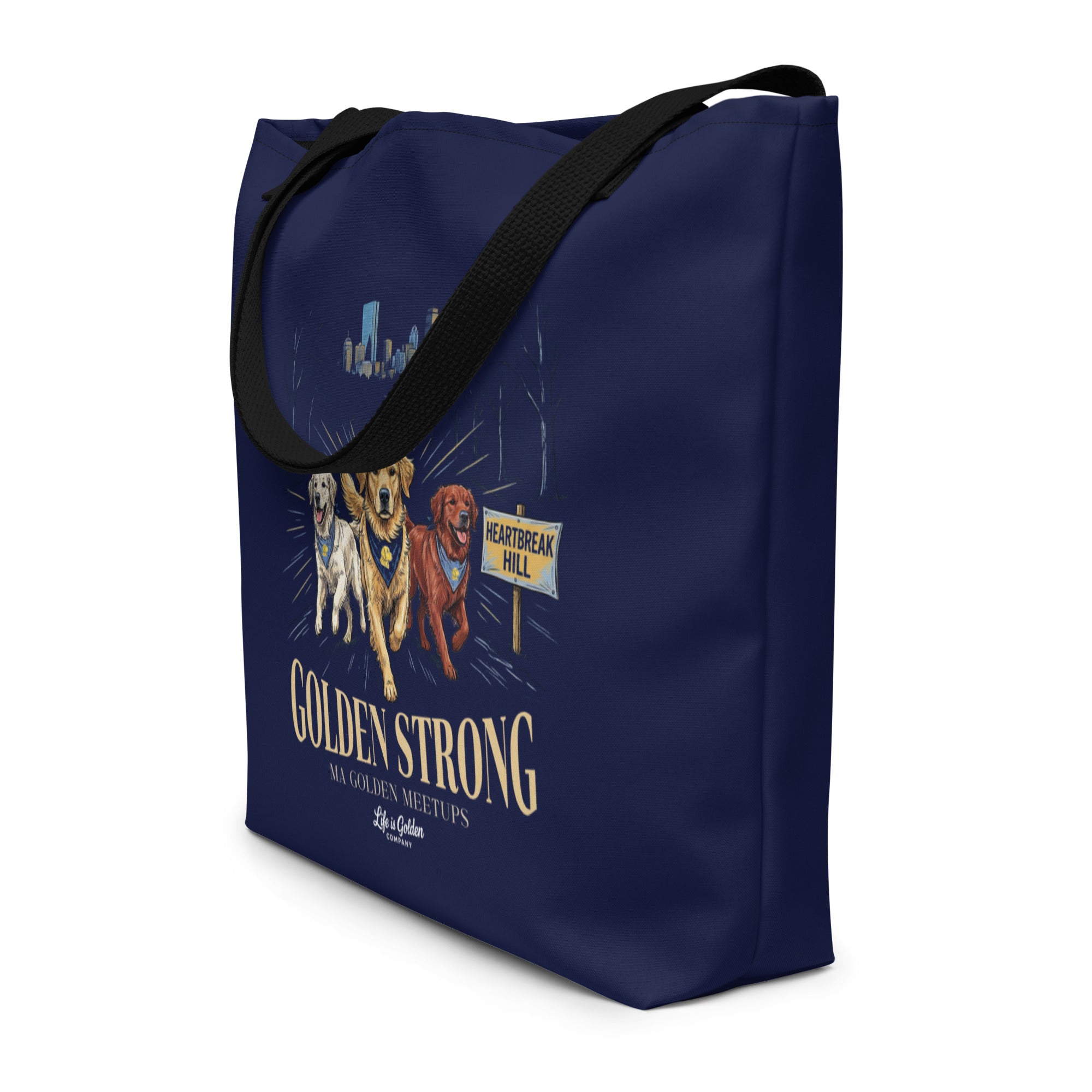 Heartbreak Hill  Large Tote Bag