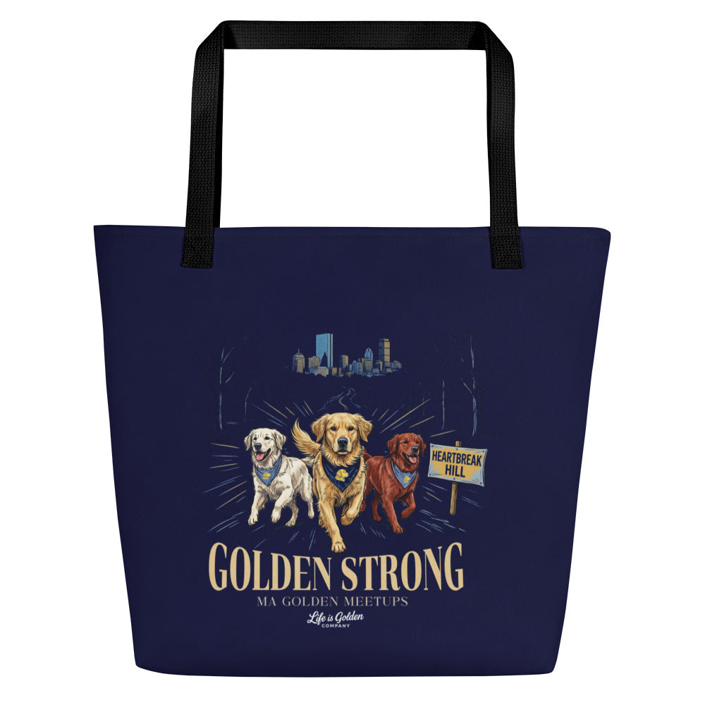Heartbreak Hill  Large Tote Bag