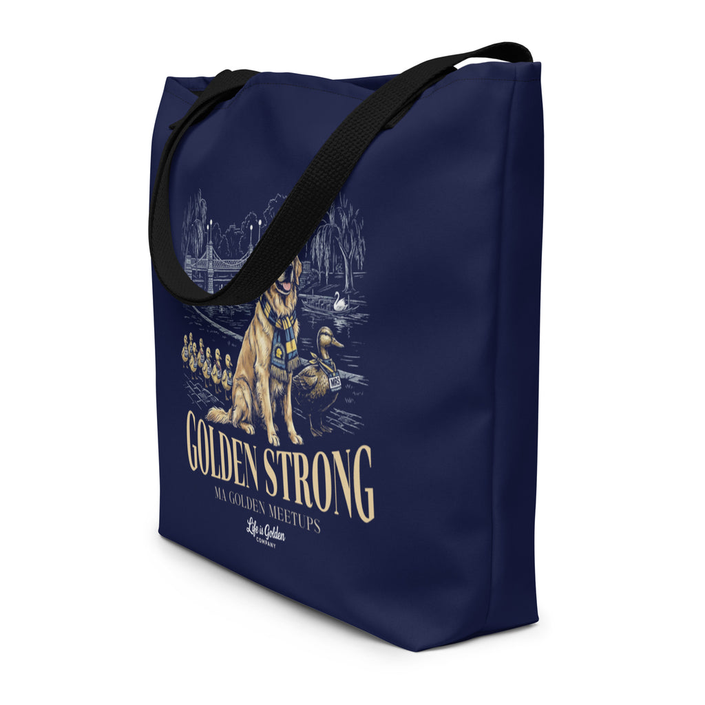 Make Way For Goldens Large Tote Bag