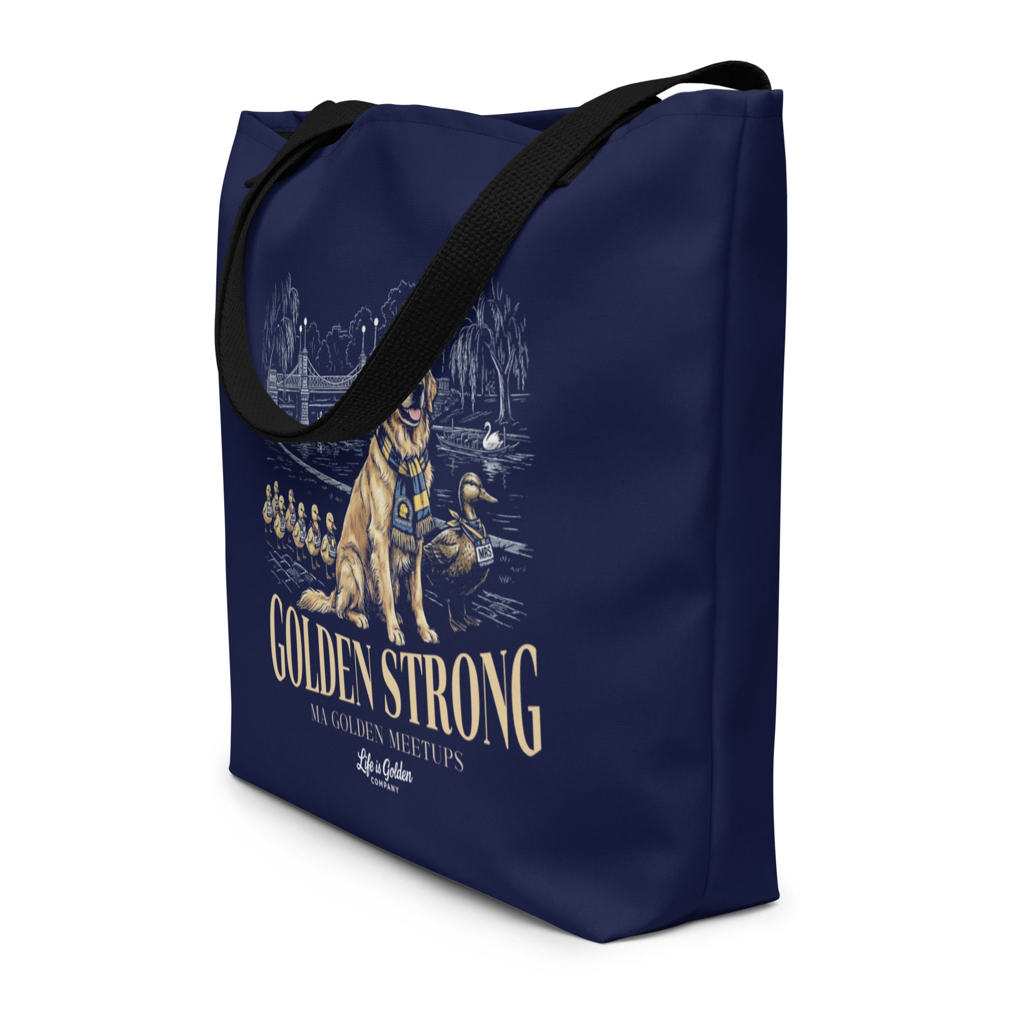 Make Way For Goldens Large Tote Bag