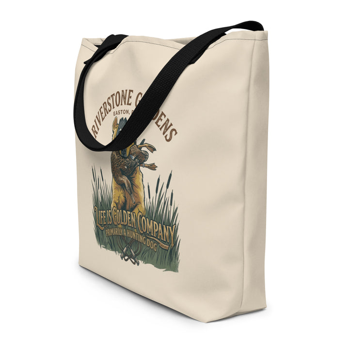 Riverstone Goldens Hunting Large Tote Bag