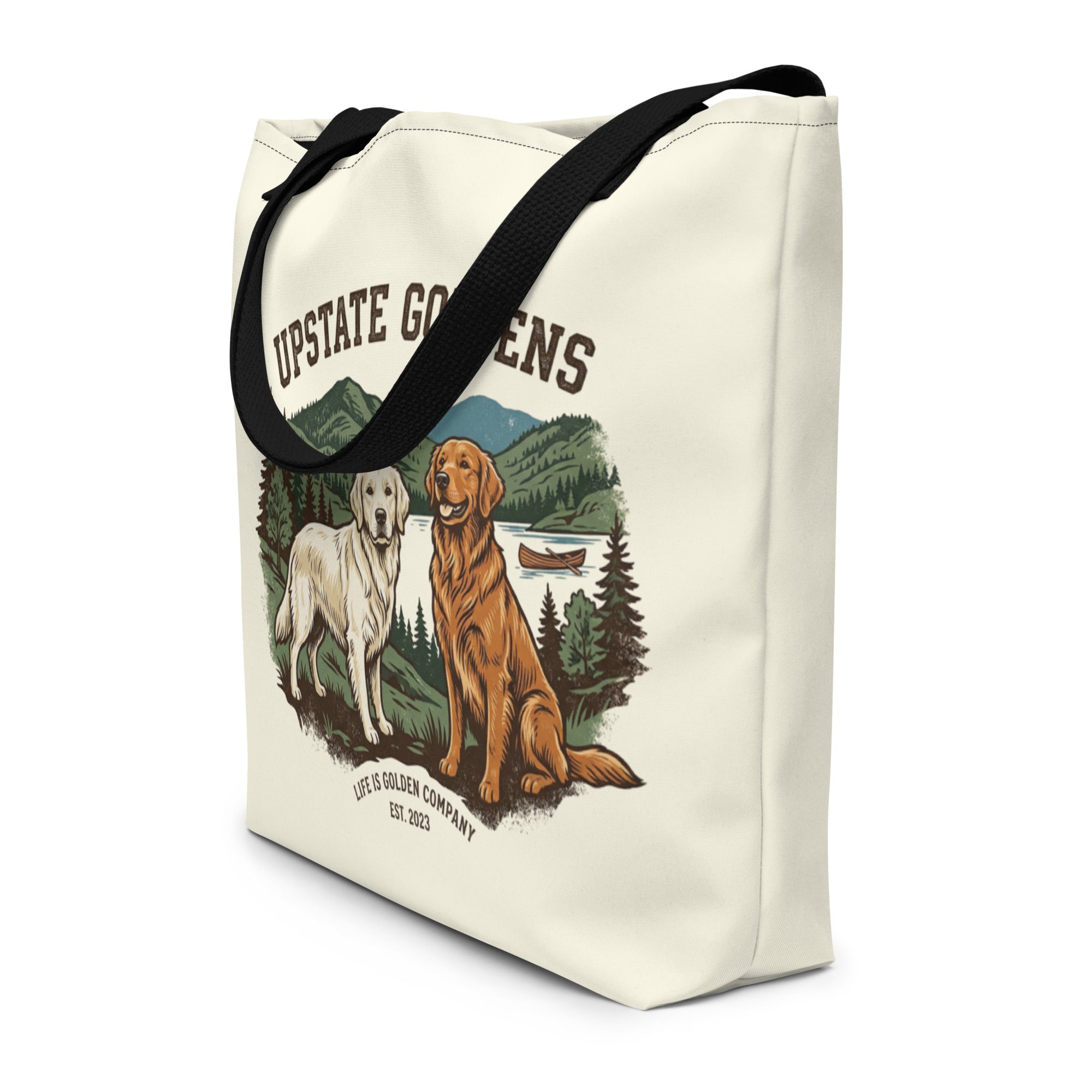 Upstate Goldens Large Tote Bag