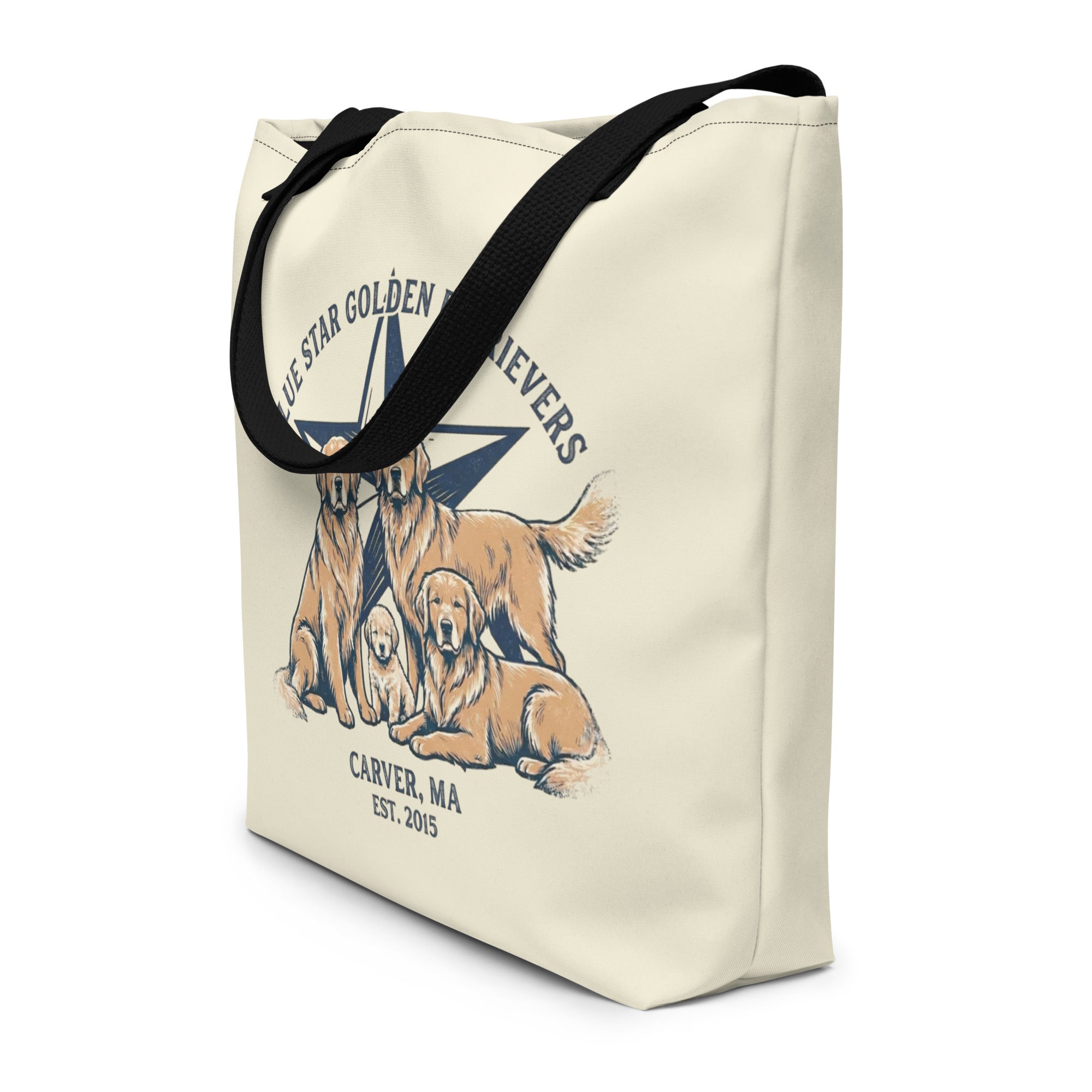 Blue Star Large Tote Bag