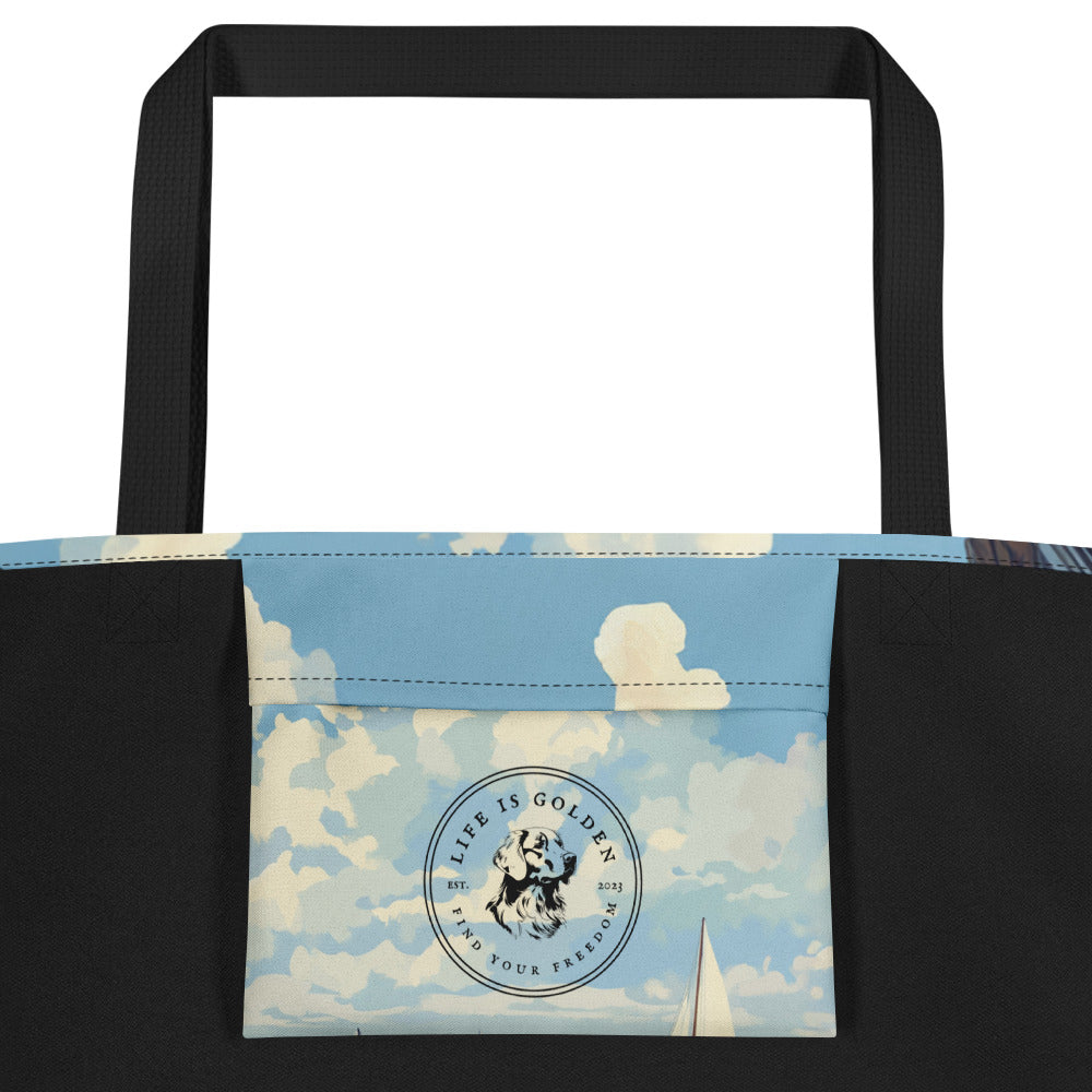 Vineyard Views Large Tote Bag
